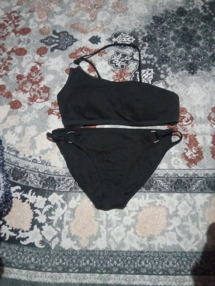 Siyah Bantlı Mini Bikini - Görsel 3