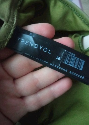 Tek Omuzlu Haki Kadın Mayo - Görsel 10