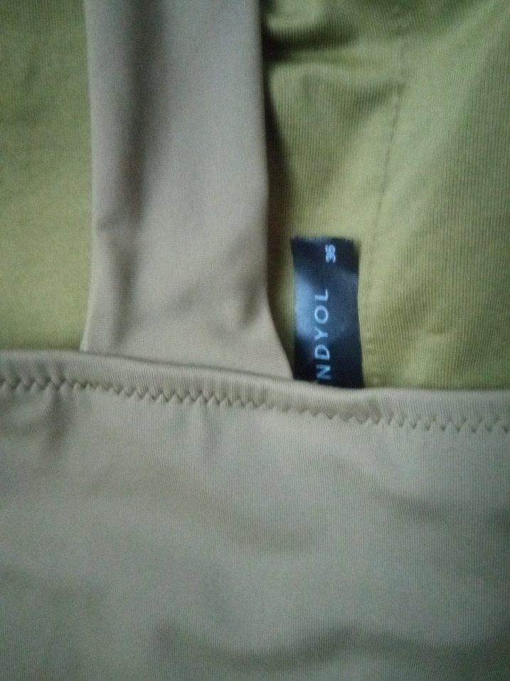 Tek Omuzlu Haki Kadın Mayo - Görsel 3