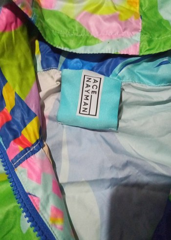 Renkli Kapüşonlu Kadın yağmurluk - Görsel 8