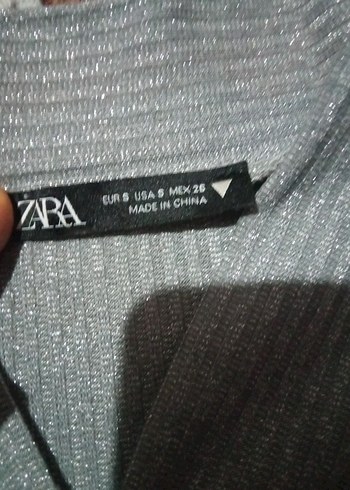 Gri V Yakalı Kemerli Kadın Aktif Giyim bluz - Görsel 5