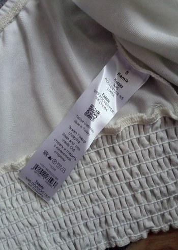 ADİL ISİK Beyaz Straplez Uzun Kollu Mini Bluz - Görsel 7