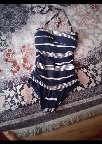 PENTİ Lacivert Çizgili Strappy Mayo - Görsel 3