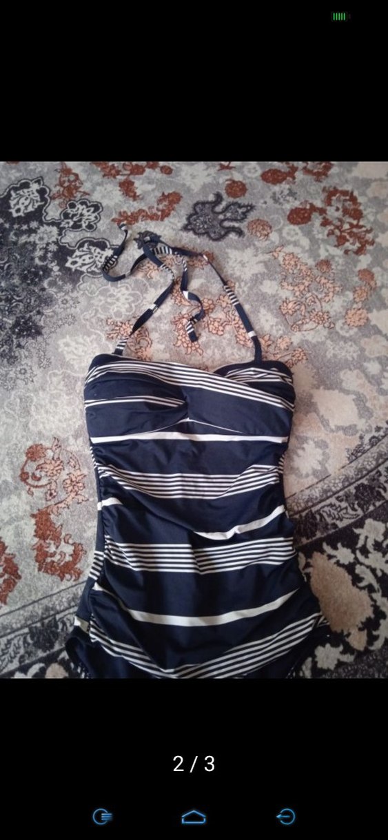 PENTİ Lacivert Çizgili Strappy Mayo - Görsel 4