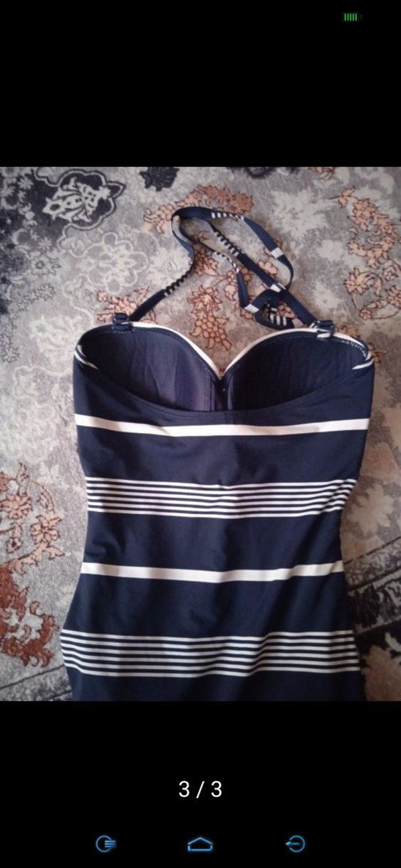 PENTİ Lacivert Çizgili Strappy Mayo - Görsel 5