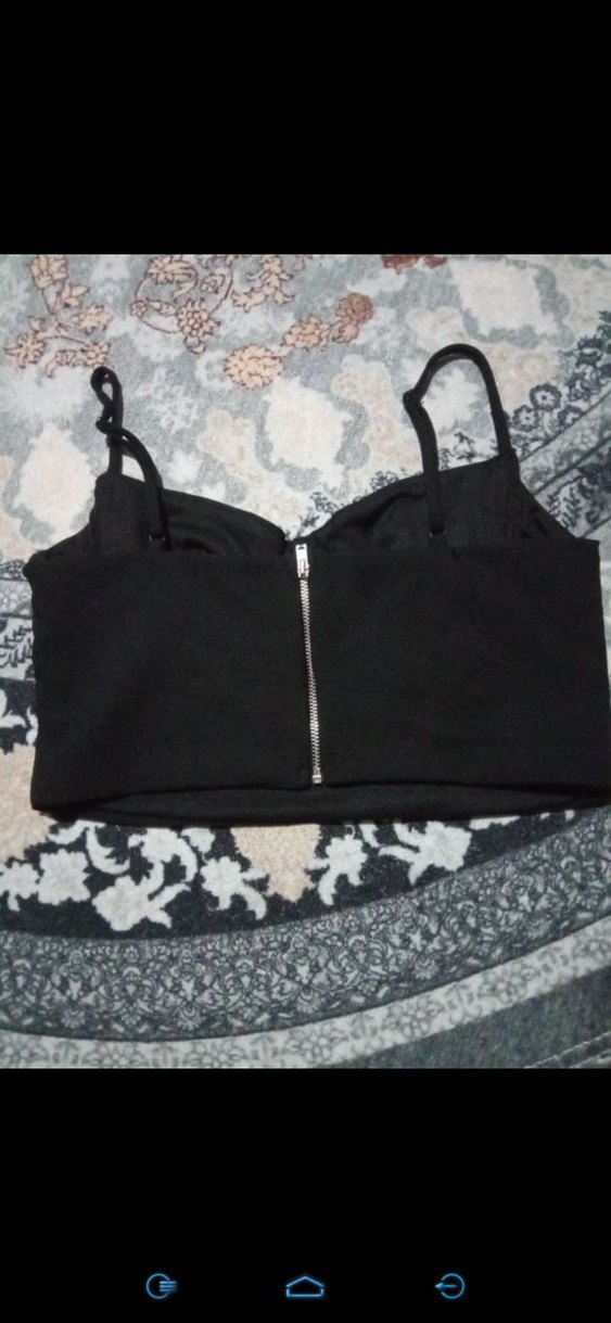 Siyah V Yaka Korse Büstiyer - Görsel 3