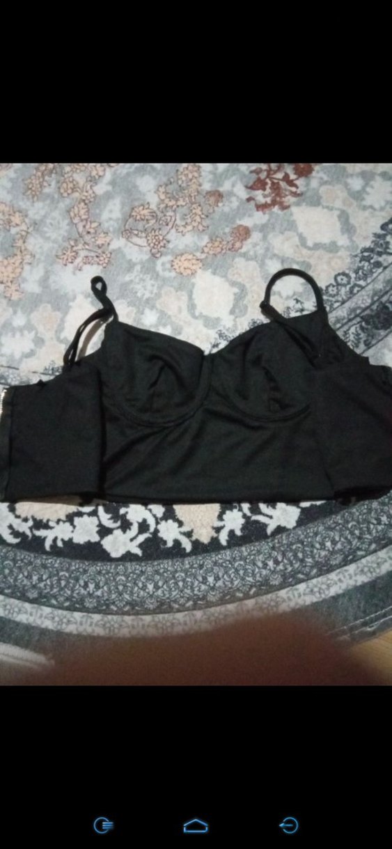 Siyah V Yaka Korse Büstiyer - Görsel 4