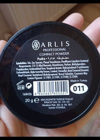 Arlis Profesyonel Kompakt Pudra - Koyu Bej - Görsel 2
