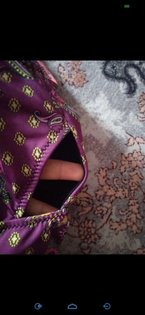 SUWEN Mor Bağcıklı Bohem Kadın Mayo - Görsel 3