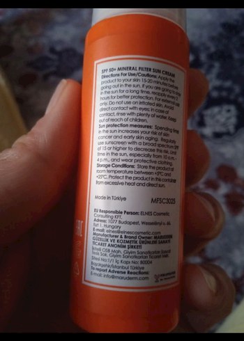 Maru-Derm SPF50+ Mineral Güneş Kremi - Görsel 2