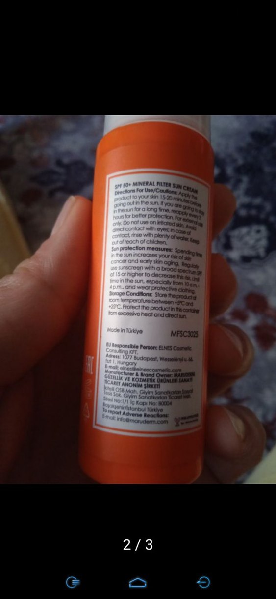 Maru-Derm SPF50+ Mineral Güneş Kremi - Görsel 2