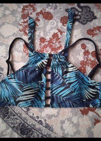 PENTİ Mavi Bağlamalı Mini Bikini Üstü - Görsel 3