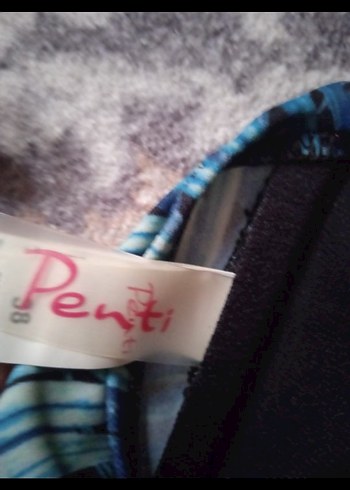 PENTİ Mavi Bağlamalı Mini Bikini Üstü - Görsel 5