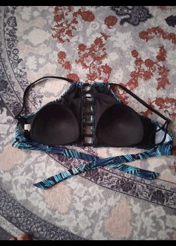 PENTİ Mavi Bağlamalı Mini Bikini Üstü - Görsel 4