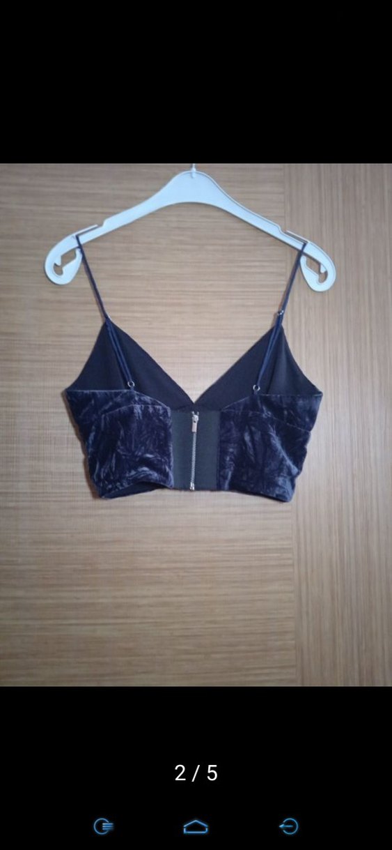 H&M Siyah V Yakalı Kadın Bustiyer - Görsel 4