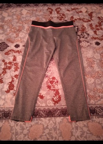 LCW Waikiki Gri Elastik Bel Midi Kadın Tayt - Görsel 2