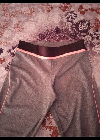 LCW Waikiki Gri Elastik Bel Midi Kadın Tayt - Görsel 3