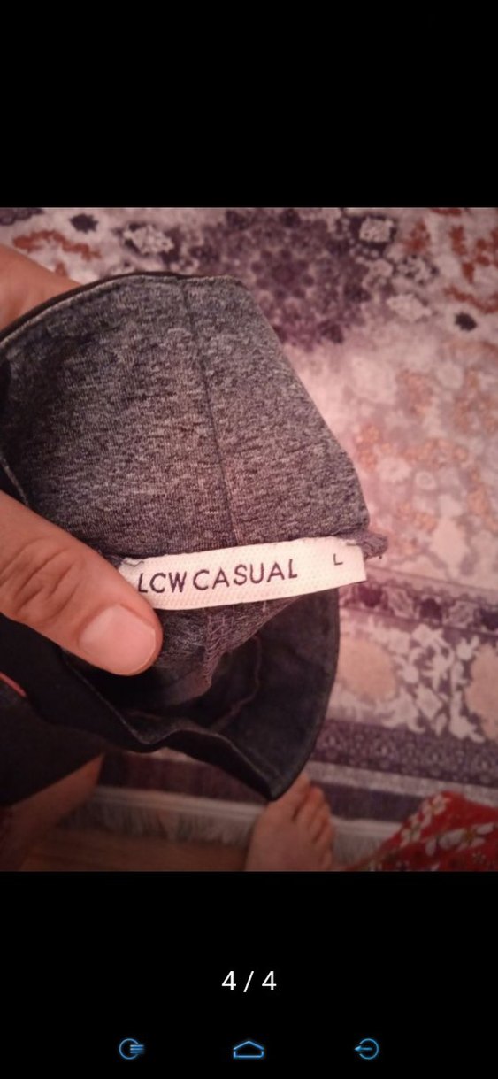 LCW Waikiki Gri Elastik Bel Midi Kadın Tayt - Görsel 5