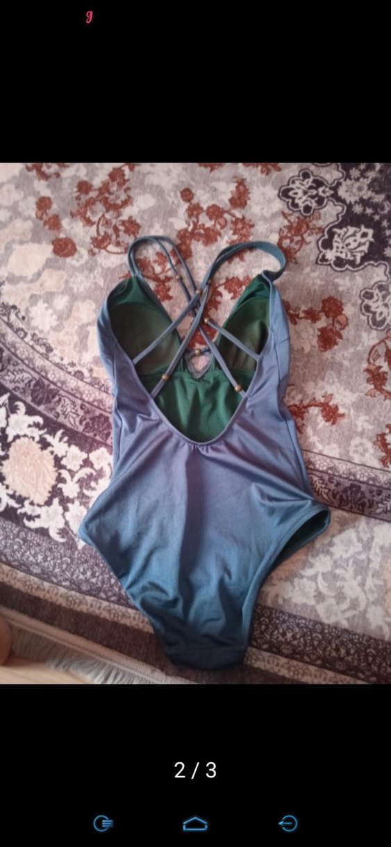 KOTON Bohem Mavi İpli Kadın Mayo - Görsel 3