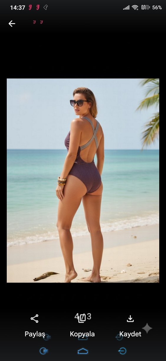 KOTON kot görünümlü mayo - Görsel 2