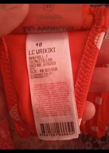 Kırmızı Puantiyeli Uzun İpli Bikini üstü - Görsel 4