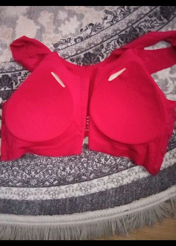 Kırmızı LAZER kesimli sütyen - Görsel 5