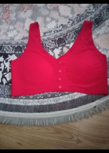 Kırmızı LAZER kesimli sütyen - Görsel 2