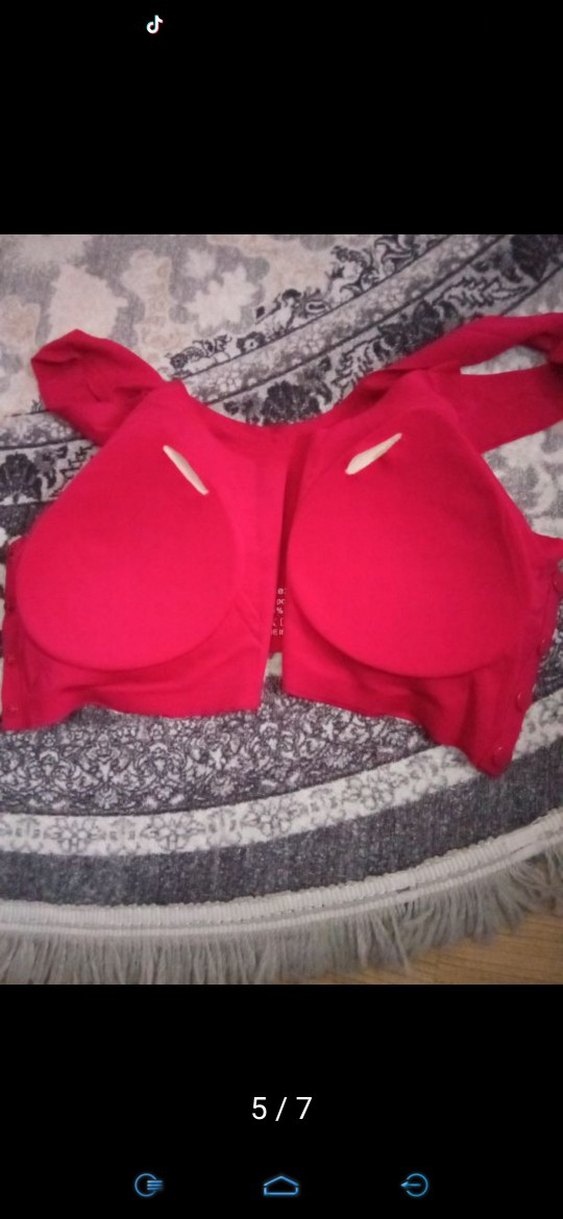 Kırmızı LAZER kesimli sütyen - Görsel 5