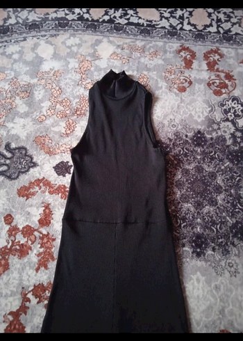 BERSHKA Siyah Kadın yarım Tulum, Boğazlı, Kolsuz - Görsel 4