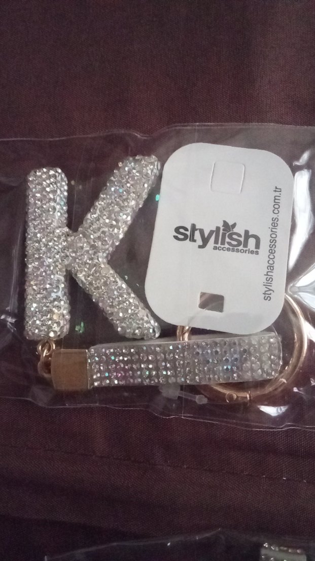 Kadın Parlak Pul Detaylı Sokak Stili Anahtarlık - Görsel 4