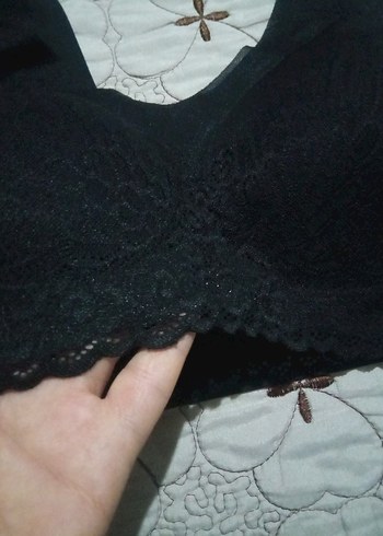 LAZER kesimli Siyah Midi Spor Sütyen - Görsel 3