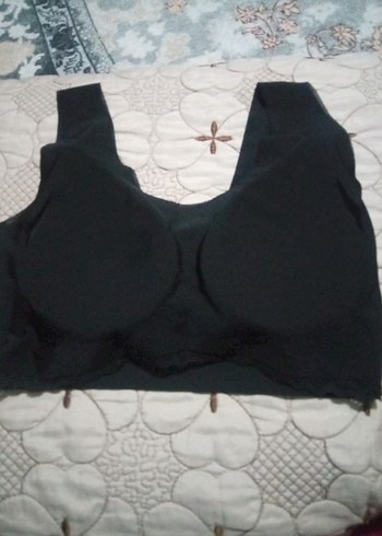 LAZER kesimli Siyah Midi Spor Sütyen - Görsel 8