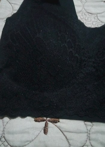 LAZER kesimli Siyah Midi Spor Sütyen - Görsel 5