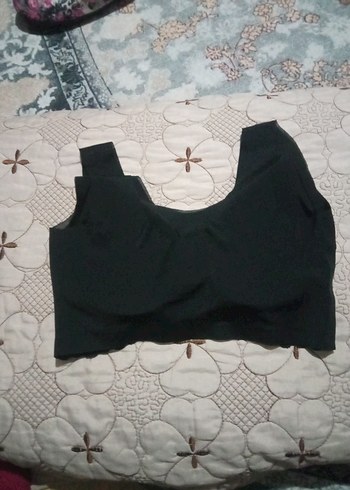 LAZER kesimli Siyah Midi Spor Sütyen - Görsel 6