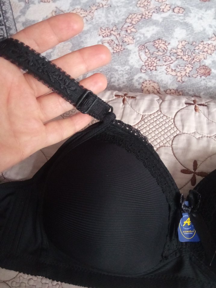 Siyah Minimalist Midi Sütyen - Görsel 3