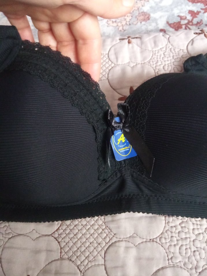 Siyah Minimalist Midi Sütyen - Görsel 2