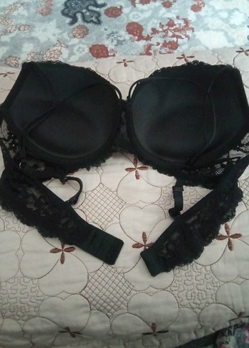 PİERRE CARDİN destekli Siyah Goth Mini Sütyen - Görsel 8