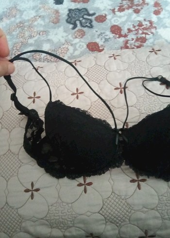 PİERRE CARDİN destekli Siyah Goth Mini Sütyen - Görsel 6