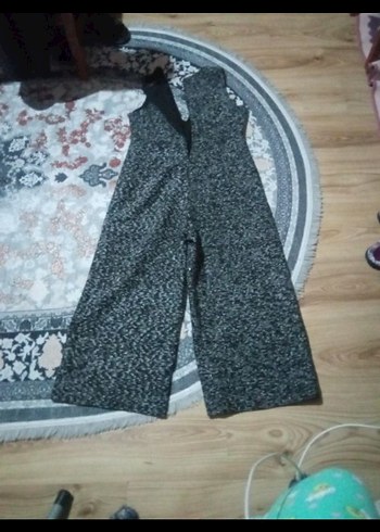 ZARA Siyah kendinden SİMLİ Kemerli Uzun Tulum - Görsel 6