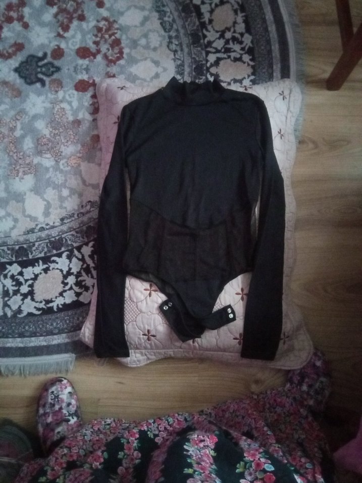 BERSHKA Siyah Gotik Mini Bustiyer - Görsel 3