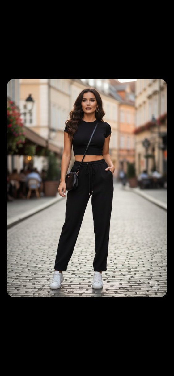 H&M Siyah Kadın Pantolon - Görsel 2