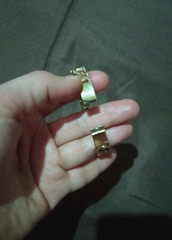 Zincir Detaylı Altın Renk Kadın Bileklik - Görsel 4