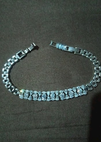 XUPING Çelik Gri Yılan Desenli Boncuklu Kadın Bileklik - Görsel 6