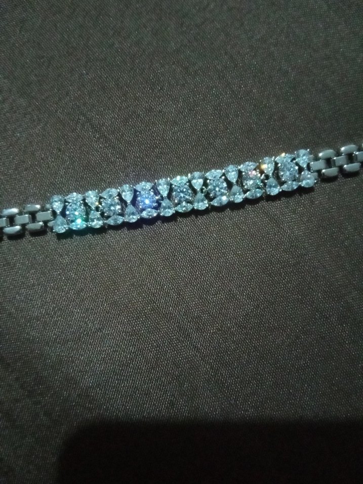 XUPING Çelik Gri Yılan Desenli Boncuklu Kadın Bileklik - Görsel 2