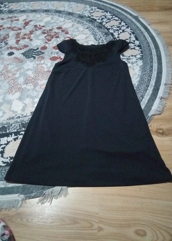 MANGO Siyah V Yakalı Midi Kadın Elbise - Görsel 3