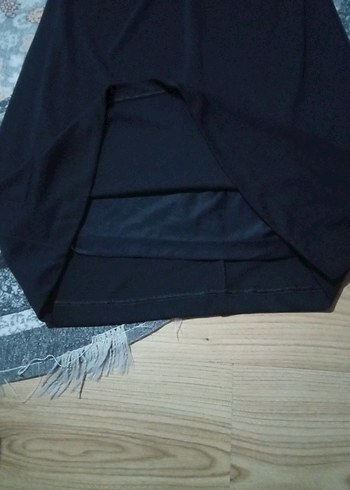 MANGO Siyah V Yakalı Midi Kadın Elbise - Görsel 7