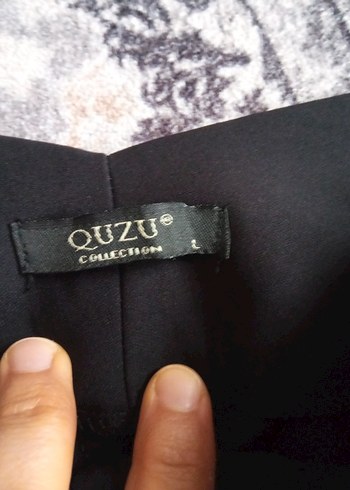 QUZU Siyah Kadın Ofis Kumaş Pantolon - Görsel 8