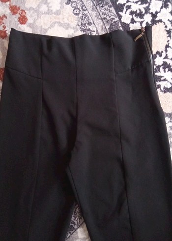 QUZU Siyah Kadın Ofis Kumaş Pantolon - Görsel 7