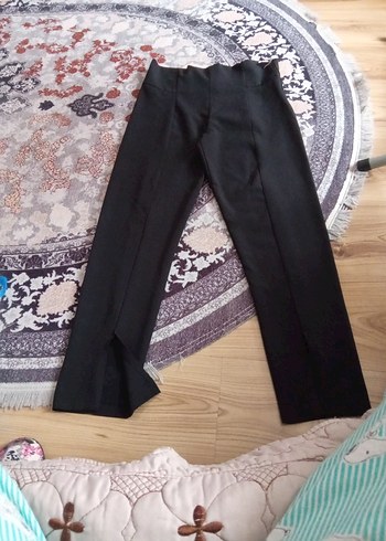 QUZU Siyah Kadın Ofis Kumaş Pantolon - Görsel 5