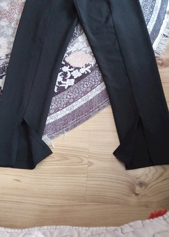 QUZU Siyah Kadın Ofis Kumaş Pantolon - Görsel 6